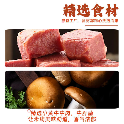 【高原采】云南红烧牛肉米线  汤汁浓郁 牛气冲天 商品图3