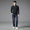 PINLI品立2024冬季新款圆领加绒加厚针织衫男士修身百搭打底毛衣GD243410465 商品缩略图3