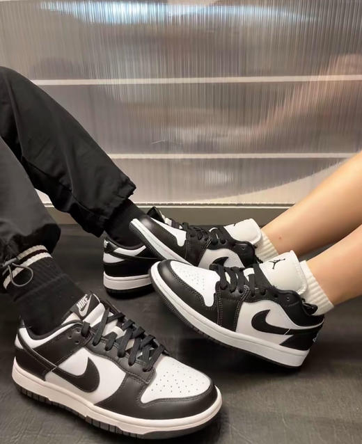 配情侣款！Nike耐克Dunk Low 经典女款熊猫运动鞋 商品图8