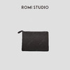 ROMI STUDIO“复古态度” 荔枝纹头层牛皮拼亚麻公文包 RW24LP31323 商品缩略图4