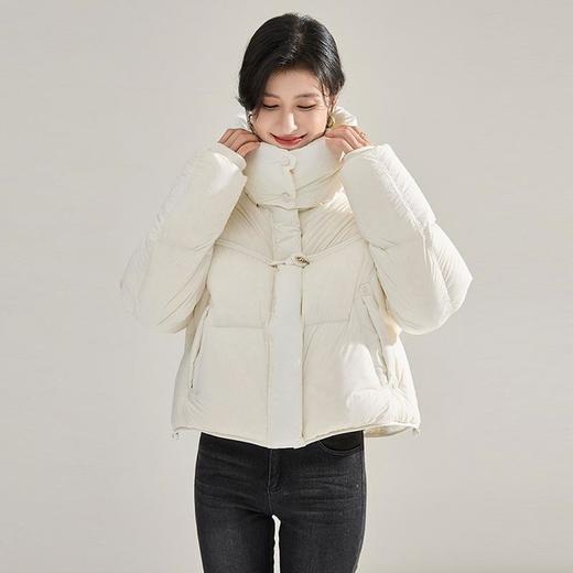 【高货sh】全新升级【铂金会员735/天猫999/差价264】(84355) 洛诗琳冬季国风盘扣羽绒服泡芙加厚立领连帽短款羽绒服 商品图2