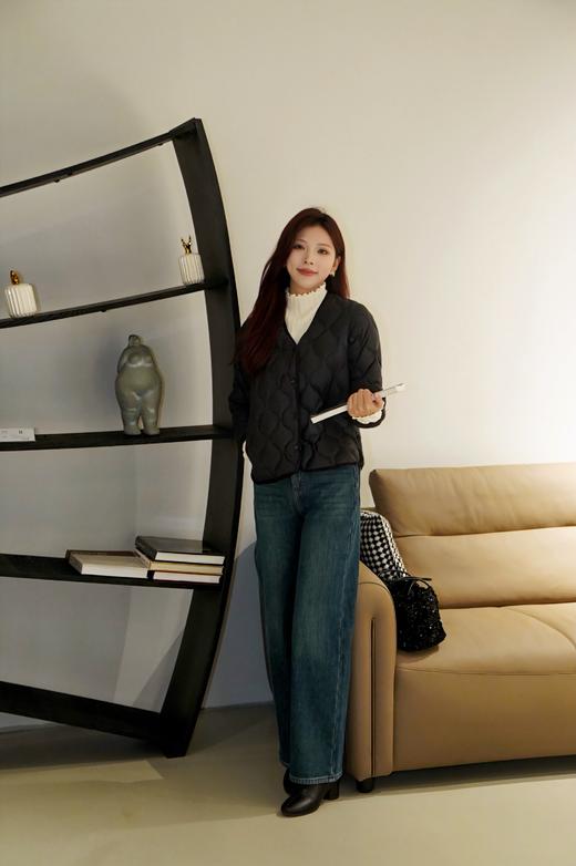 L1臣禾蓝色一体绒牛仔裤	JZ244060558 商品图6