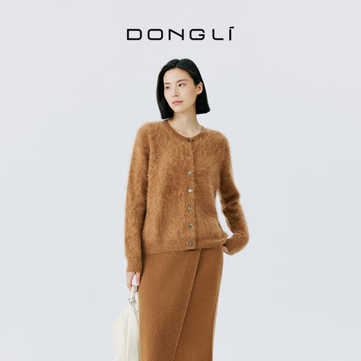 东黎 • 拉毛女士秋冬圆领开衫 4513 商品图8