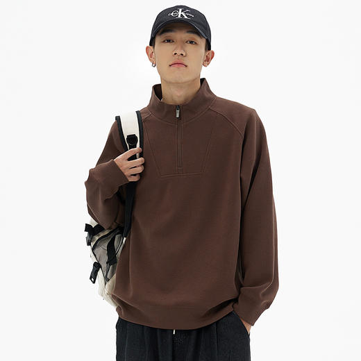 【大牌同款】【350G重磅拉链立领卫衣】男女款加厚棉质上衣 潮牌休闲耐磨加厚T恤 商品图1