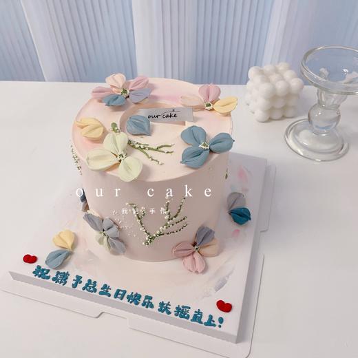 马卡龙色系刮刀花蛋糕-低糖处理无添加 商品图2