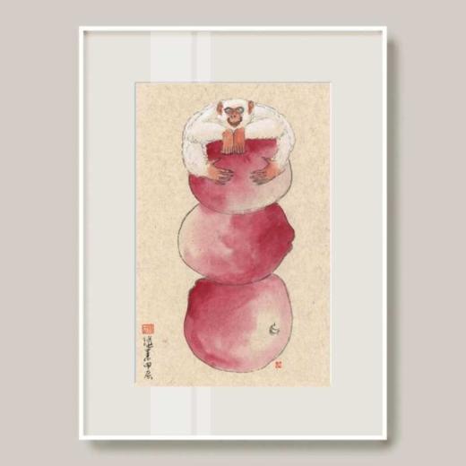 薛继业水墨连框高精版画47*35有框客厅卧室卫生间走廊装饰画 商品图3