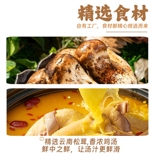 【高原采】云南松茸鸡汤米线   走地鸡加菌汤鲜到骨头里 商品图3