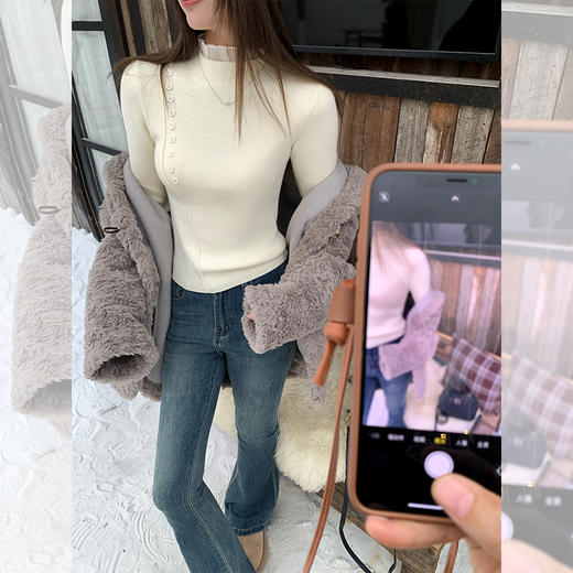 <曾小咸推荐>新品现货秒杀！卖完下架不再补 ！微信粉丝打折价！！蕾丝拼接打底衫 日常169.99/件 立减90 秒杀79.99/件！！小香风外套 日常259.99 立减120 秒杀139.99！！ 商品图2