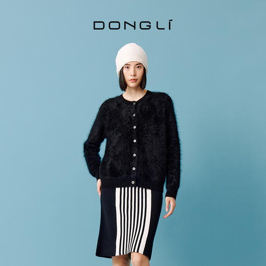 东黎 • 拉毛女士秋冬圆领开衫 4513 商品图2