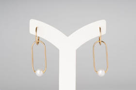 「快乐胶囊」Akoya珍珠18k金耳环