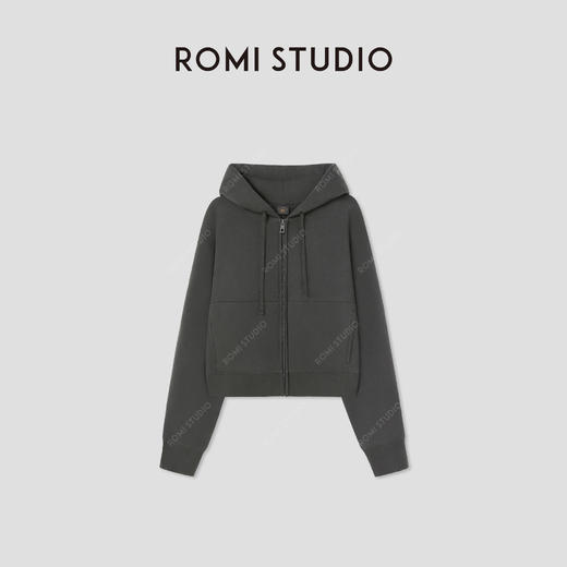 ROMI STUDIO“温暖如初”100%棉高克重加绒加厚H版卫衣RW24ASZ0453 商品图0