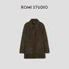ROMI STUDIO“棕标甄选”非洲混种羊皮细绒雾感皮衣外套RW24WWH0448 商品缩略图0