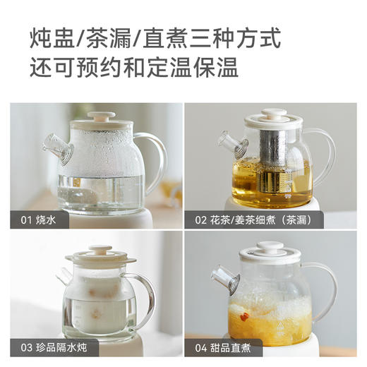 olayks立时水灵全玻璃养生壶家用多功能办公室小型纯玻璃煮茶烧水 商品图5