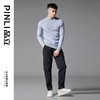 PINLI品立2024冬季新款男士修身半高领加绒加厚针织衫打底毛衣潮GD243410466 商品缩略图1
