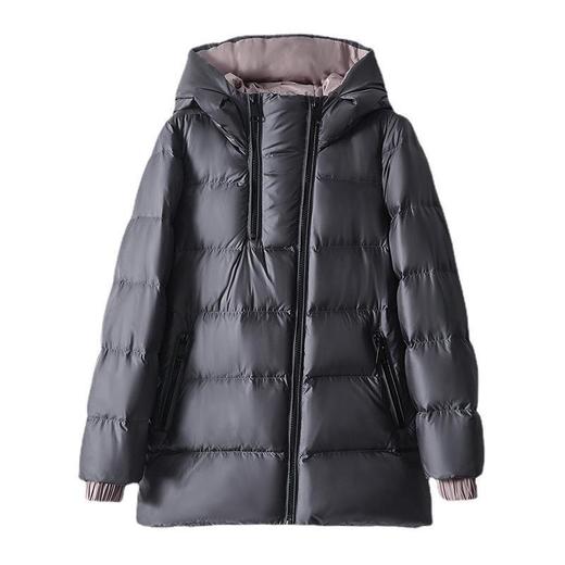 【高货ay】全新升级【铂金会员588/天猫799/差价211】(12416) 洛诗琳冬季新款设计感95白鹅绒连帽短款双面羽绒服外套女 商品图4