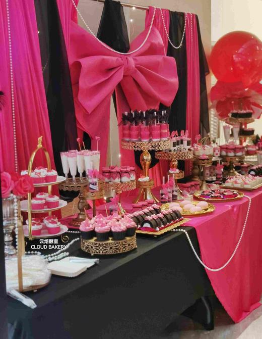 【甜品台定制案例展示】玫红芭比派对主题 商品图8