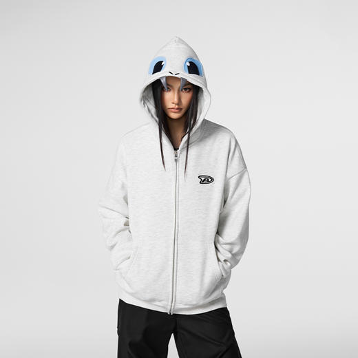 【Achock官方店】复古小恶魔立体连帽卫衣男女新款美式拉链开衫潮 商品图3