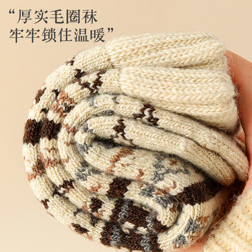 【39/3双】超厚加绒保暖地板袜 女秋冬季暖脚袜子 冬天居家圣诞袜毛绒护脚袜子 商品图3