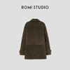 ROMI STUDIO“棕标甄选”非洲混种羊皮细绒雾感皮衣外套RW24WWH0448 商品缩略图1
