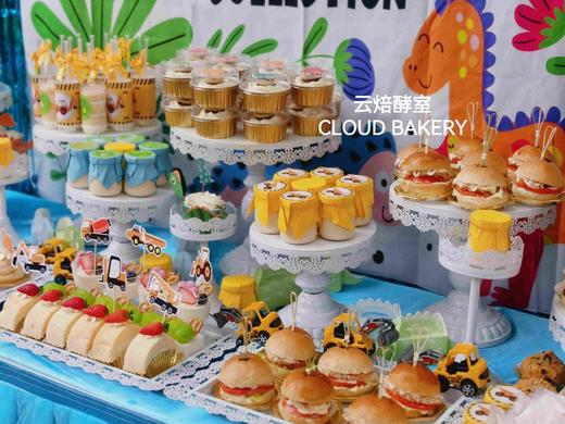 【甜品台定制案例展示】恐龙和工程车主题 商品图3