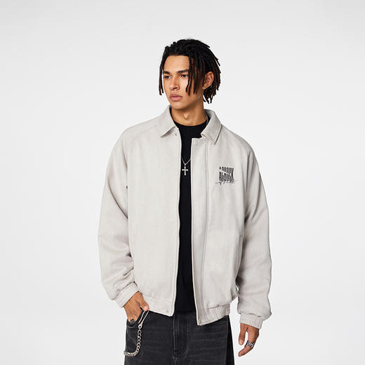 【Achock官方店】美式复古羽绒服男女新品潮牌麂皮绒翻领夹克外套 商品图0