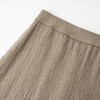 ROMI STUDIO“法式优雅”棉麻混纺褶皱肌理感松紧腰A字半裙24SSQ887 商品缩略图1