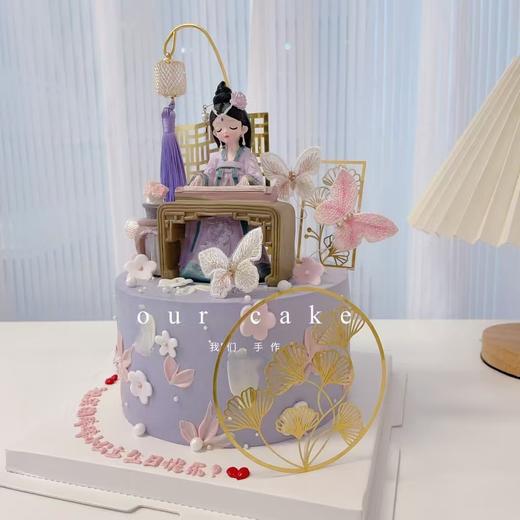 艺术音乐古筝蛋糕（需提前3天以上预定）-低糖处理无添加 商品图0