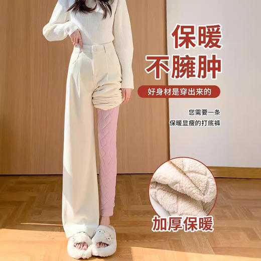 女秋冬季加绒加厚外穿东北棉裤羊毛保暖裤特厚羊羔绒打底裤 商品图0