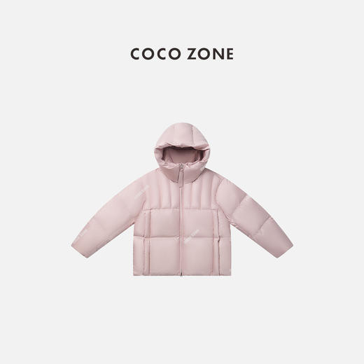 COCO ZONE 90鹅绒秋冬保暖休闲拉链连帽羽绒服CC2D3032 商品图0