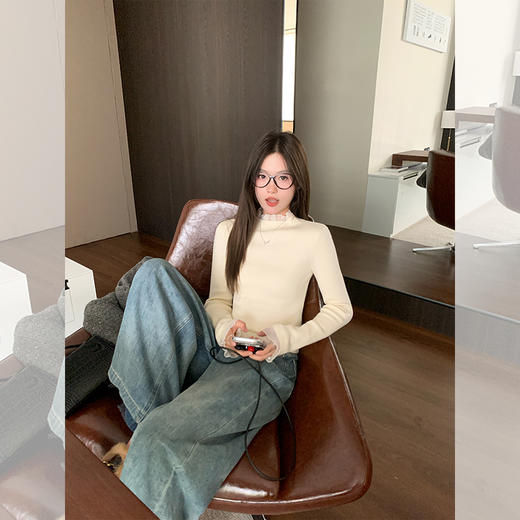 <曾小咸推荐>新品现货秒杀！卖完下架不再补 ！微信粉丝打折价！！蕾丝拼接打底衫 日常169.99/件 立减90 秒杀79.99/件！！小香风外套 日常259.99 立减120 秒杀139.99！！ 商品图3