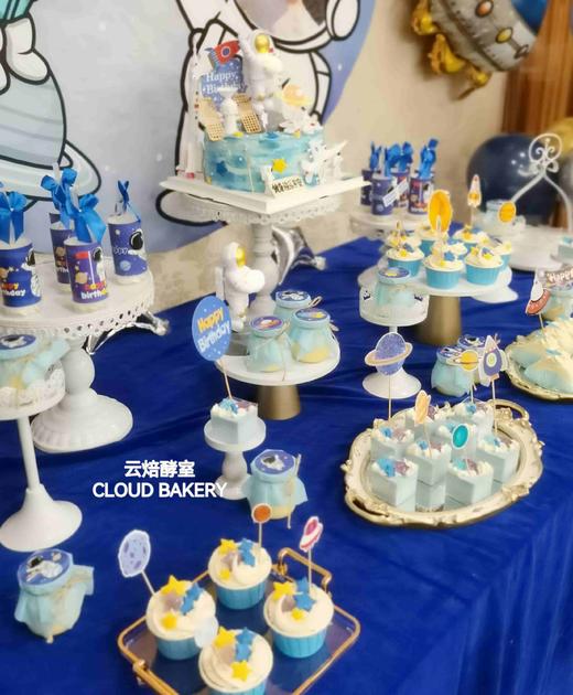 【甜品台定制案例展示】含主蛋糕宇航员主题 商品图3