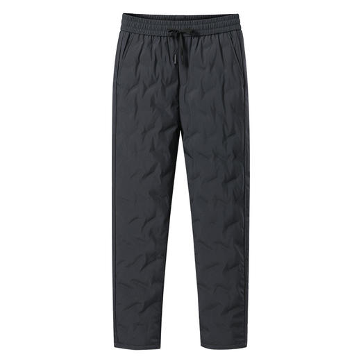 【新国标90鸭绒羽绒裤】【大牌同款】男士加厚保暖外穿羽绒裤 抽绳裤腰直筒冬季厚保暖休闲长裤 商品图9