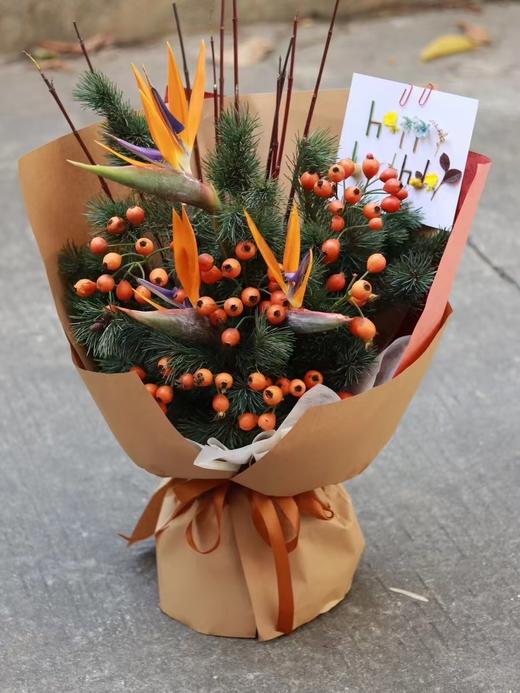 鹤望兰花束祝寿花束送长辈 商品图0