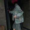 【顺丰包邮】41854 洛诗琳复古做旧喷涂重工设计感牛仔外套男女同款517 商品缩略图2