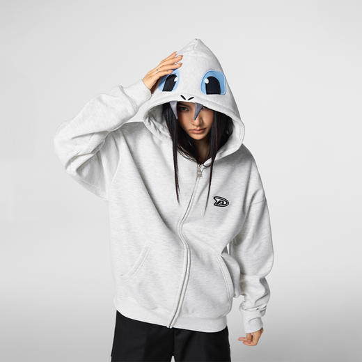 【Achock官方店】复古小恶魔立体连帽卫衣男女新款美式拉链开衫潮 商品图1