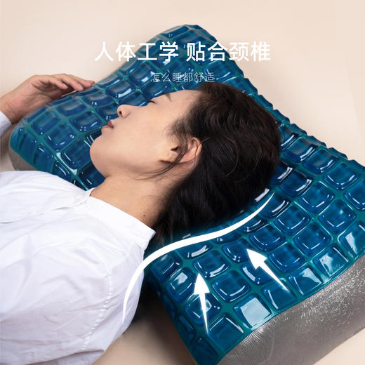 枕上无忧 | 望舒黑金蝶形凝胶枕 舒适恒温零压承托 人体工学呵护颈椎舒适好眠 商品图5