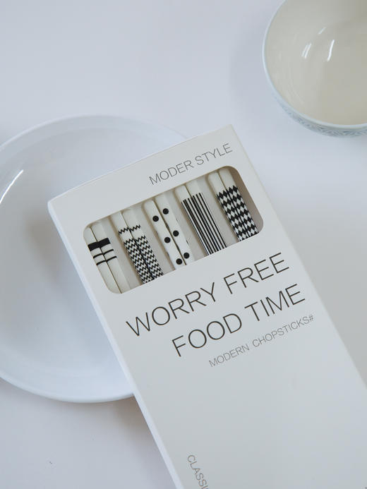 陶瓷筷子（5双/盒） 商品图3