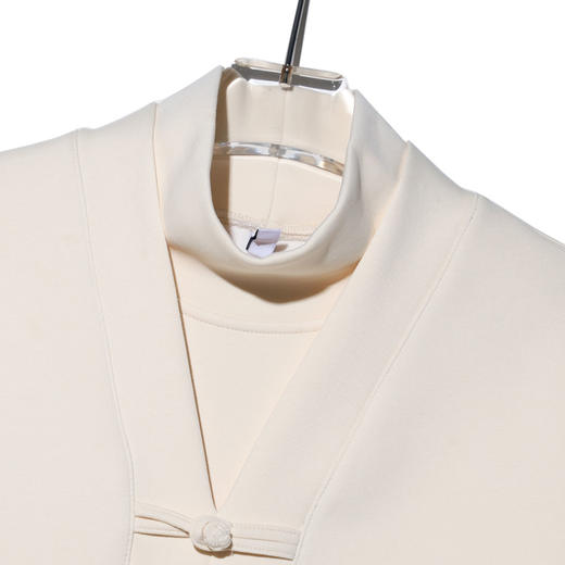 WY143假两件新款国风复古外套休闲宽松长袖百搭加厚拼接上衣 商品图1