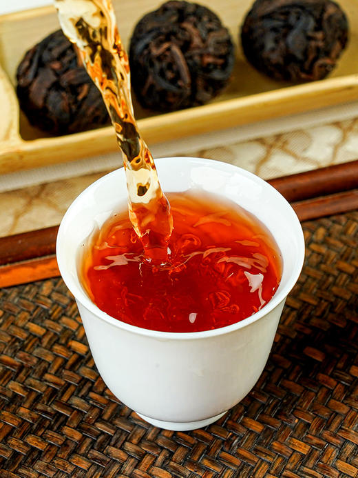 【黑珍珠】2017年薄荷塘古树熟茶龙珠 七年干仓贮存 怎么泡都好喝！普洱熟茶龙珠 280克/罐 拍5发6拍20发25 商品图6