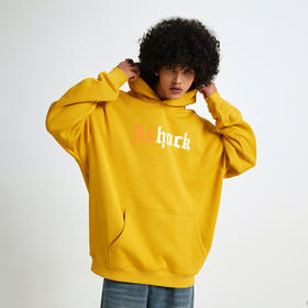 【Achock官方店】国潮美式拼色印花logo加绒重磅加厚卫衣连帽衣男