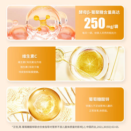 【999元/4罐】贝思达酵母β葡聚糖固体饮料21袋/罐 商品图2