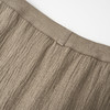 ROMI STUDIO“法式优雅”棉麻混纺褶皱肌理感松紧腰A字半裙24SSQ887 商品缩略图2