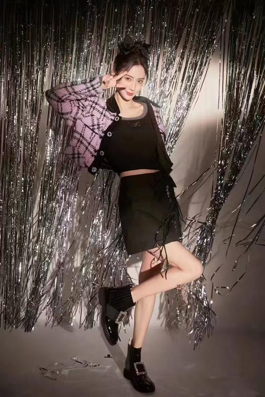 高级感水钻方扣短靴 商品图1