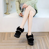 冬季新款加绒棉鞋新款雪地靴女士真毛高跟真皮内增高女鞋单鞋 商品缩略图6
