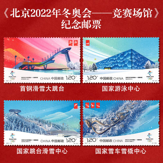 《北京2022年冬奥会——竞赛场馆》纪念邮票 2021-12 商品图0