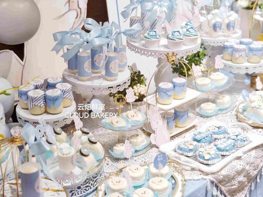 【甜品台定制案例展示】蓝色小兔子百日主题 商品图1