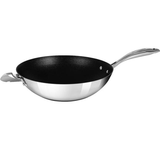 丹麦Scanpan炒锅进口不粘锅家用HaptIQ电磁炉煤燃气灶专用附玻璃盖32cm 商品图2