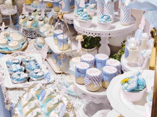 【甜品台定制案例展示】蓝色小兔子百日主题 商品图2