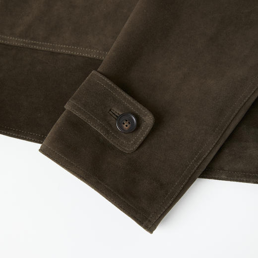 ROMI STUDIO“棕标甄选”非洲混种羊皮细绒雾感皮衣外套RW24WWH0448 商品图4