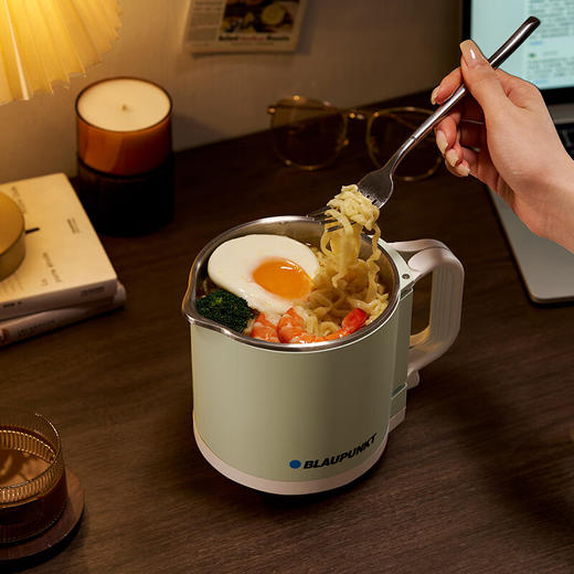 【小家电】BLAUPUNKT蓝宝便携式烧水壶电热水壶折叠不锈钢水壶烧水杯旅行出差家用养生冲奶火锅学生泡面杯BP-SH05 HF 商品图5